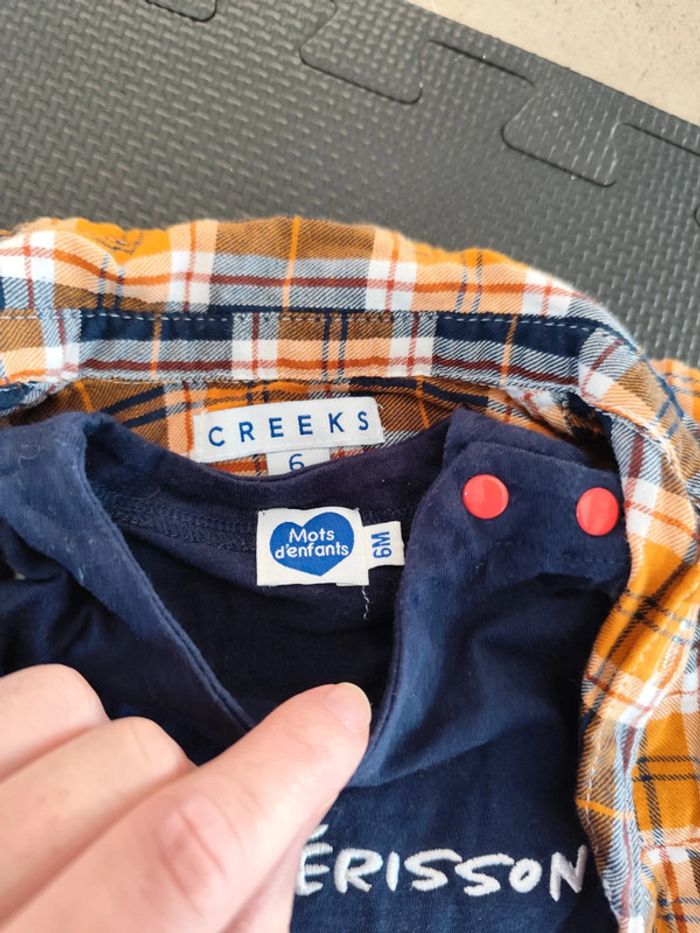 Ensemble 6 mois jeans chemise et tee shirt - photo numéro 2