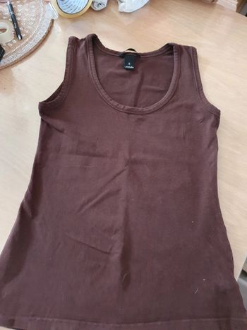 Tee-shirt H&M couleur chocolat taille S