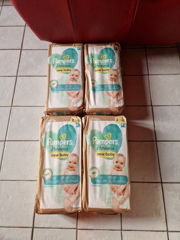 192 couches Pampers Harmonie taille 2