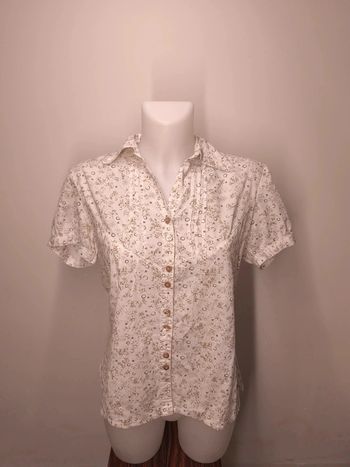 Chemise TBS Femme Taille 40 Blanc motifs