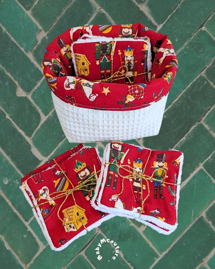 Ensemble panière + cotons