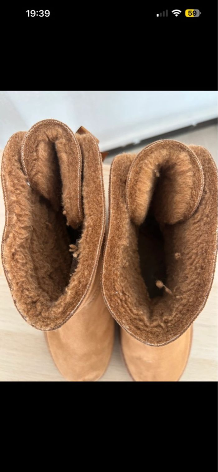 Boots marron camel - photo numéro 2