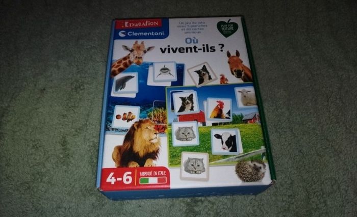 Coffret jeu éducatif où vivent -ils