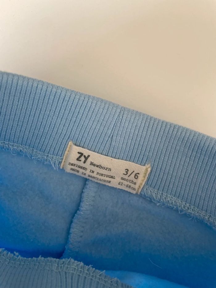 Pantalon jogging bleu clair bébé - photo numéro 3