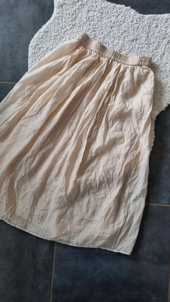 Jupe longue beige H&M Taille S doublée sympa