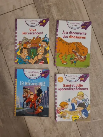 Lot de 4 livres "J'apprends à lire" ce1