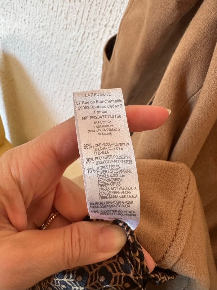 Manteau laine camel la redoute - photo numéro 6
