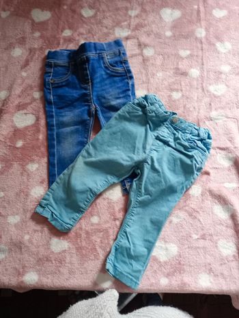 Lot de 2 pantalons 12 mois