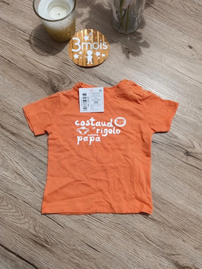 T-shirt kimbaloo 3 mois neuf - photo numéro 2