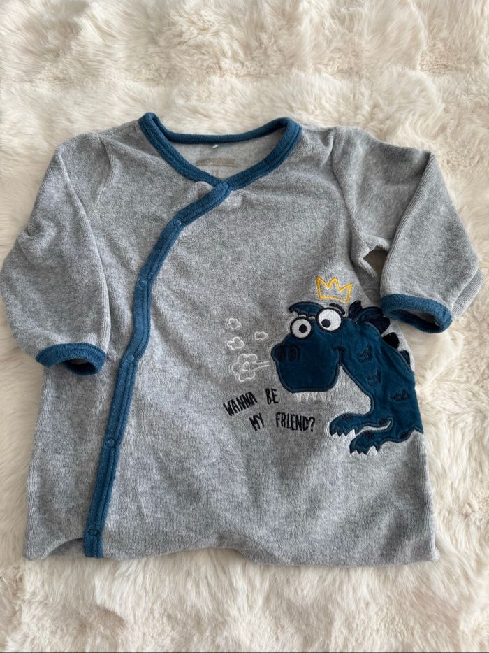 👕 pyjama une pièce - bébé garçon - hiver - orchestra 12 mois - très bon état