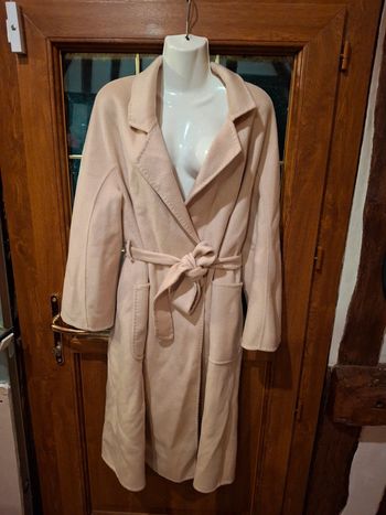 Magnifique manteau long beige taille m chaud
