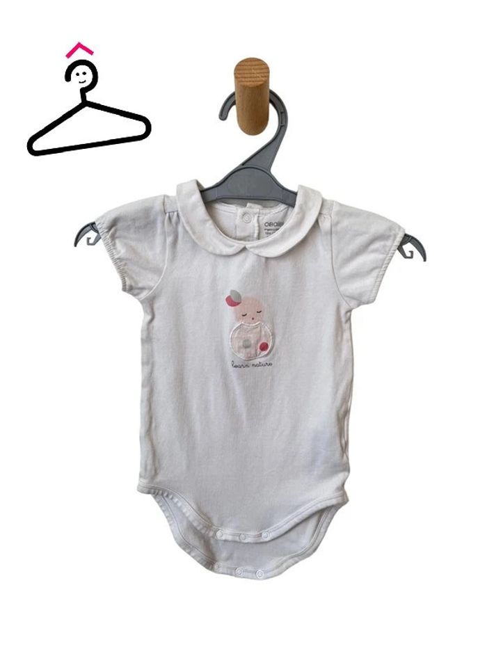 LOT de 3 bodies manches courtes - bébé fille taille 12 mois - photo numéro 5