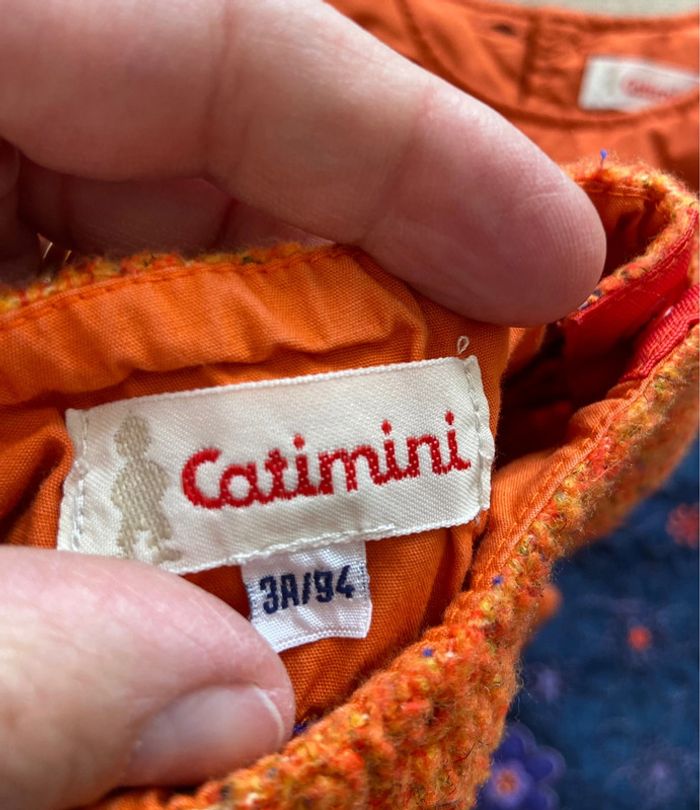 Ensemble robe et pull polaire Catimini taille 3 ans - photo numéro 6