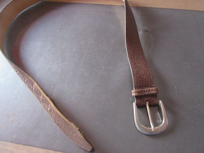 Ceinture homme cuir 86 cm St Michael - photo numéro 3