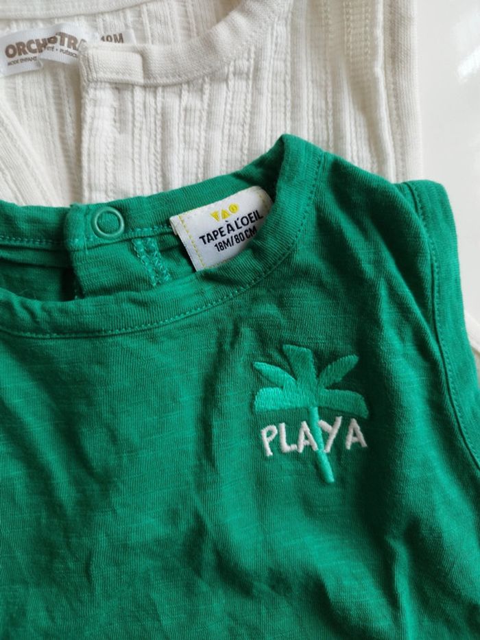 Lot 4 de débardeurs bébé garçon - photo numéro 6