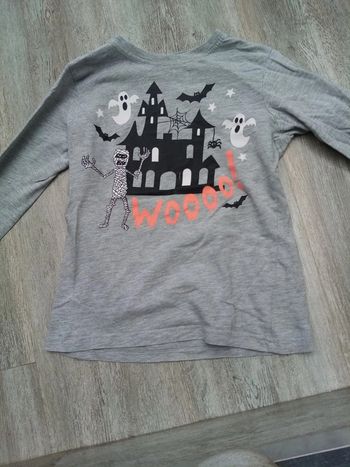 Tee shirt manche longue halloween 122/128