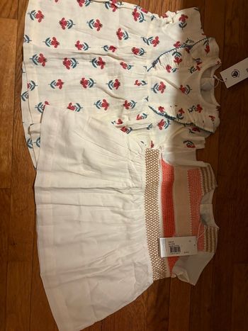 2 robes petit bateau 6 mois neuve avec étiquette 
