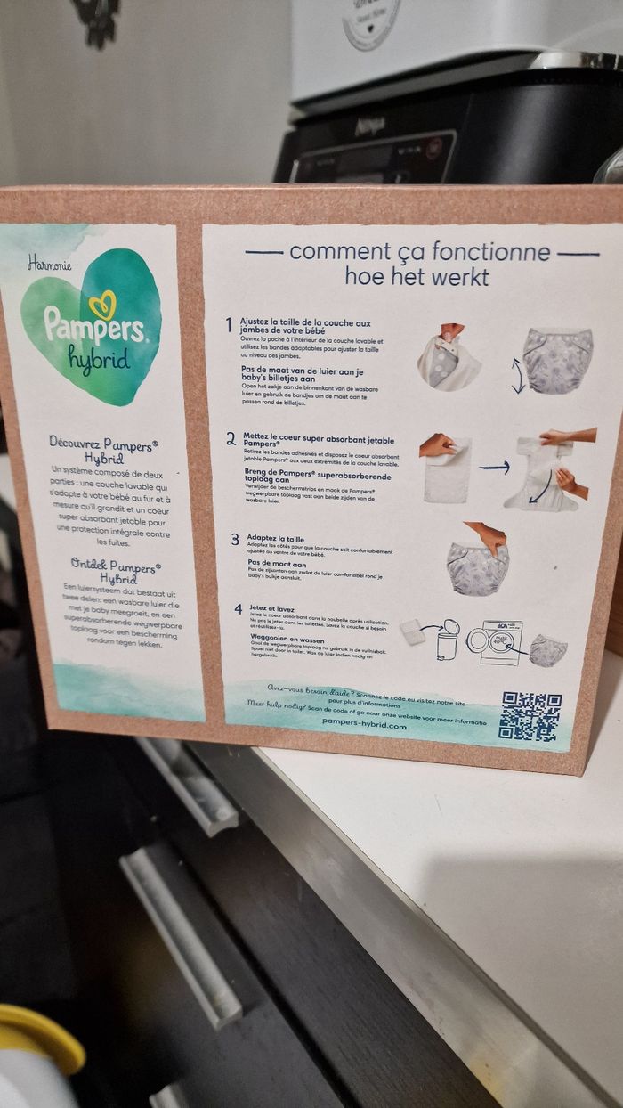 3 cartons pampers harmonie - photo numéro 2