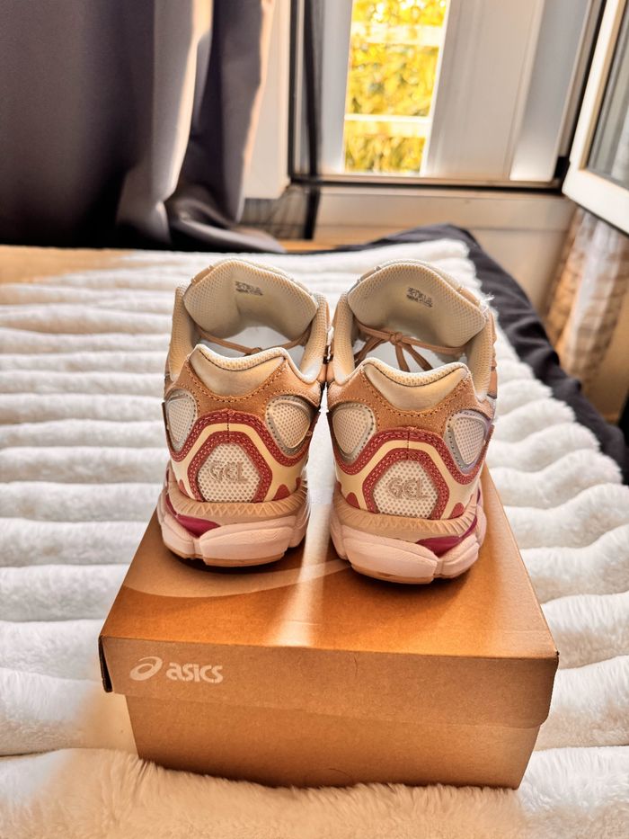 Baskets Asics Gel-NYC mixe- Rose poudré / Beige crème - photo numéro 4