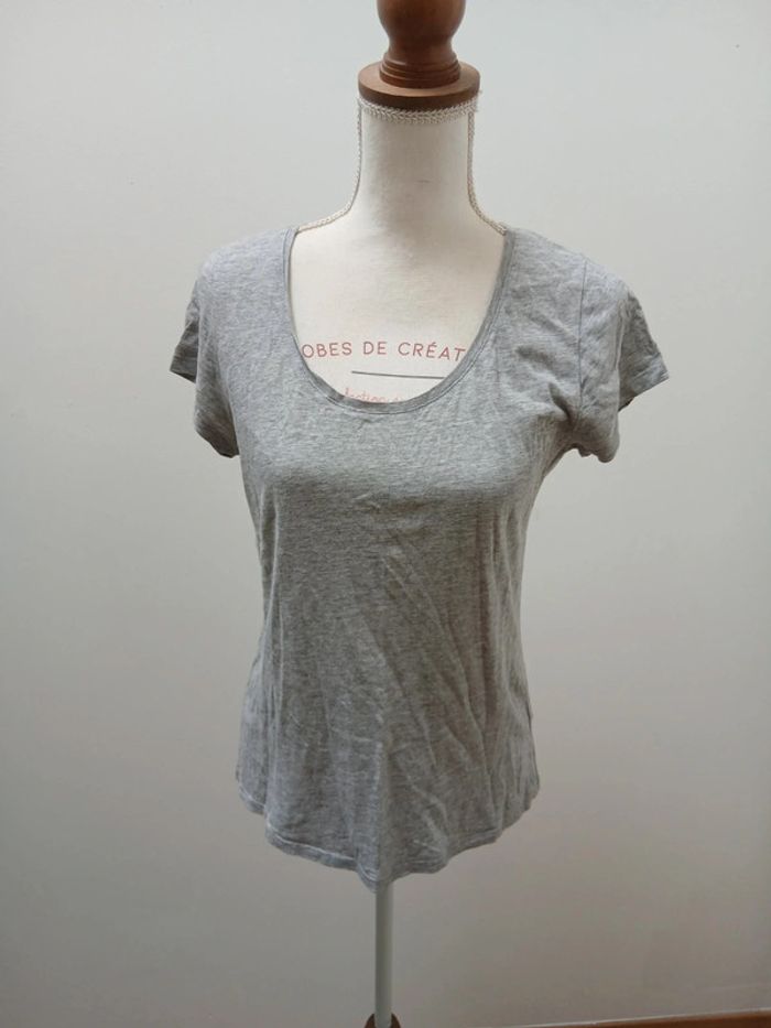 Tee-shirt basic gris kiabi taille L