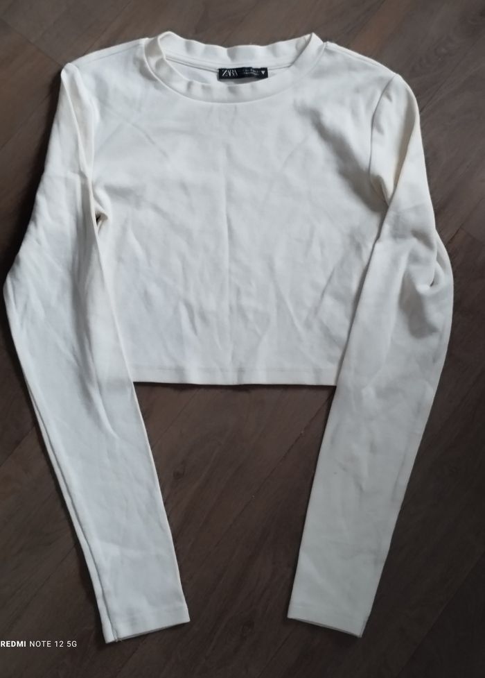 Top court manches longues Zara