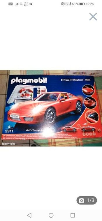 Porsche 911 Carrera Playmobil réf 3911
