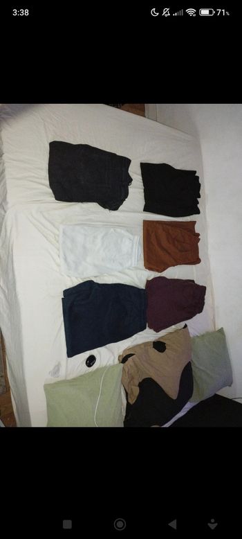 Lot de 9 pantalons  pulls 1 blazer et  1 manteau