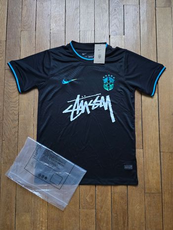 Maillot de Football Concept Brésil noir Stussy  x Nike - Taille S