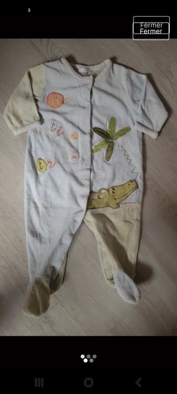 Grenouillère garçon 6 mois