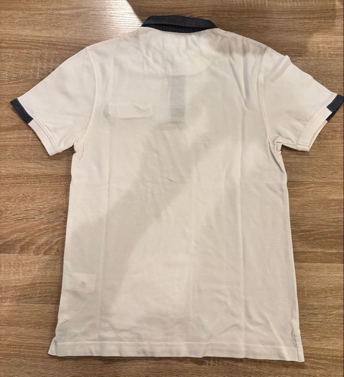 Polo AT Company (Armand Thiery) – blanc et bleu marine – taille S - photo numéro 3