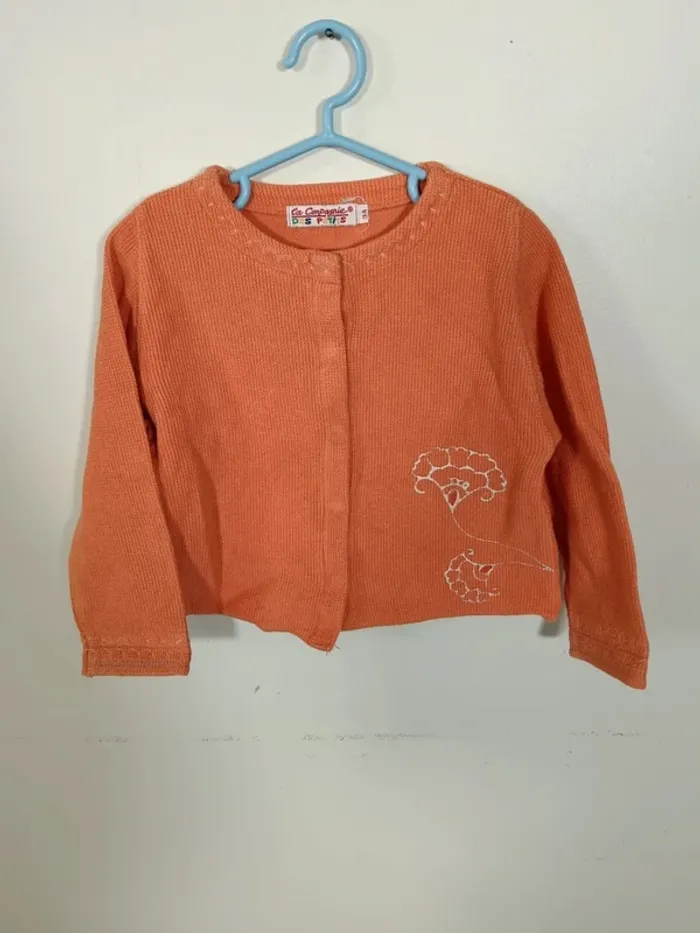 C3 gilet orange La compagnie des petits 3