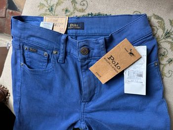 NEUF Pantalon Jean bleu foncé Polo Ralph Lauren The Tompkins Skinny 25 34-36 S Denim