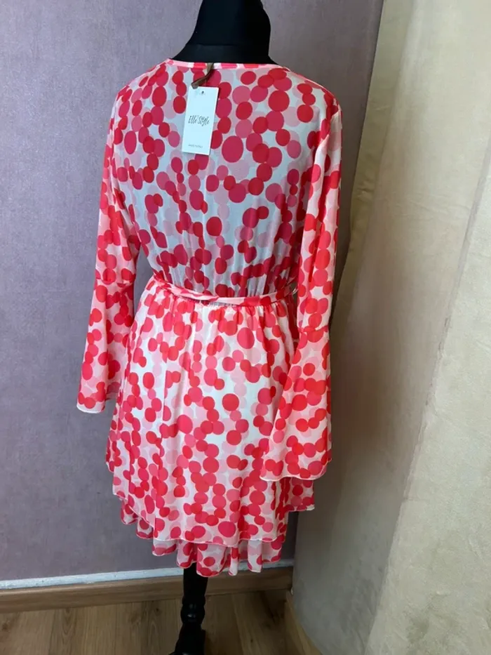 Robe femme robe année 80 femme robe rose femme robe femme taille 38 taille 40 - photo numéro 5