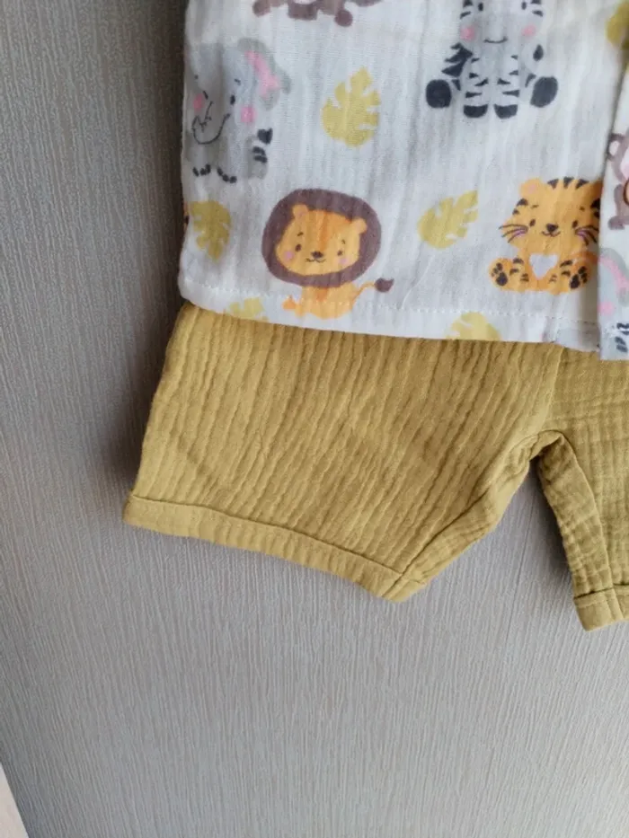 Ensemble short et chemise bébé garçon - photo numéro 4