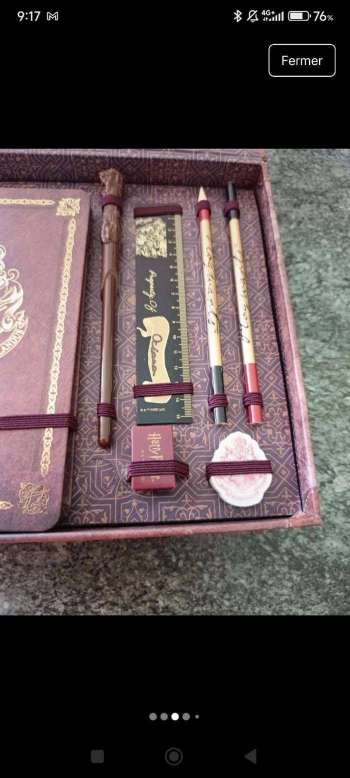 Boite a papeterie harry potter - photo numéro 3