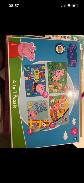 Lot de 4 puzzles peppa pig