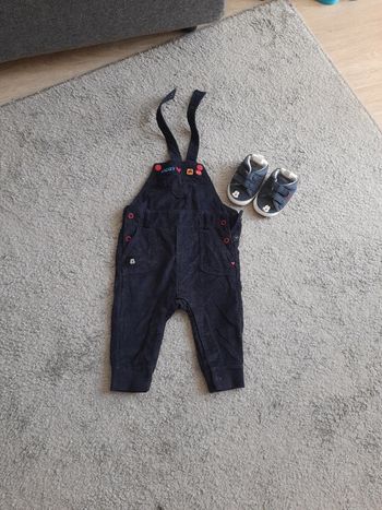 Ensemble salopette et baskets mickey