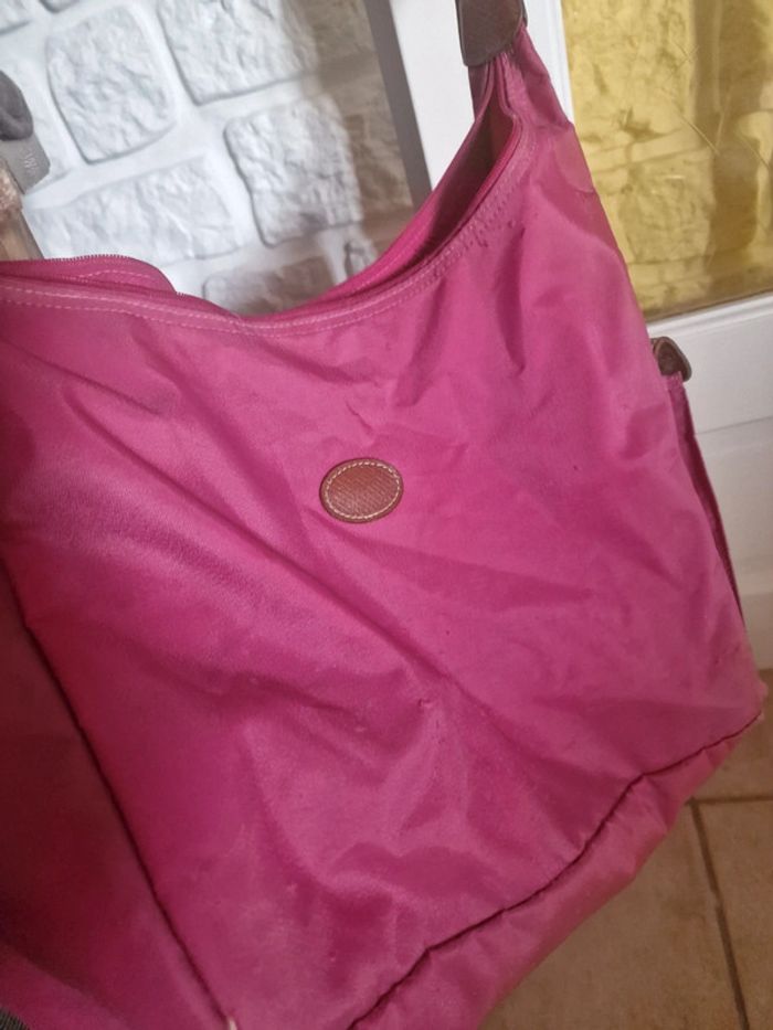 Sac bandouliere longchamp rose fuschia - photo numéro 4
