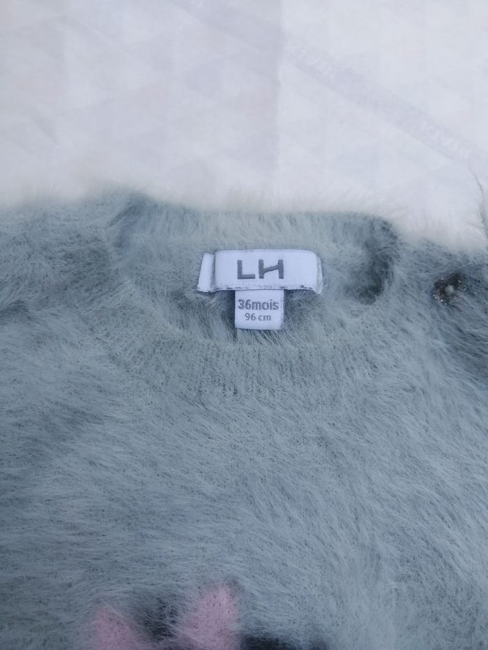 Pull hiver à poils hyper doux taille 36 mois - photo numéro 7