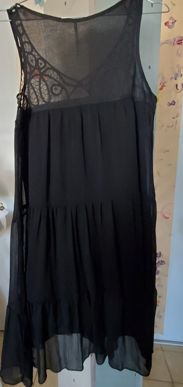 Robe longue noire sans manche 3 Suisses Taille 40 - photo numéro 6