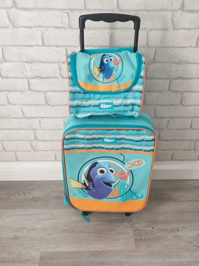 Ensemble bagage enfant – Thème Nemo – Valise trolley + Vanity - photo numéro 1