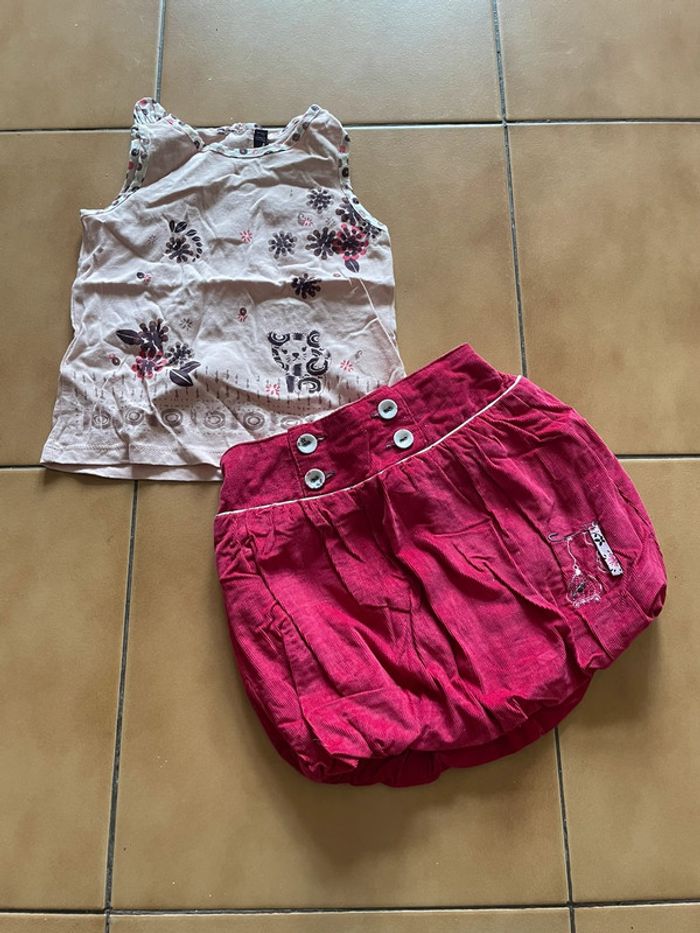 Ensemble fille 24 mois