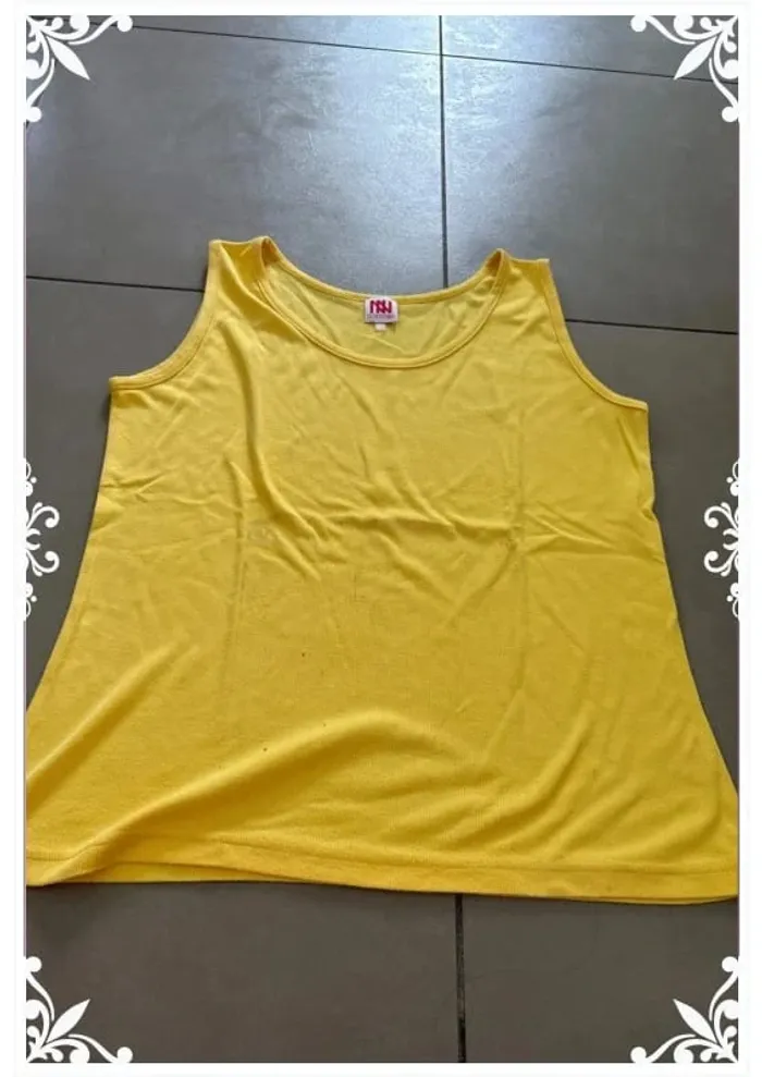 🌼 Débardeur jaune Dorotennis – Taille M - photo numéro 2