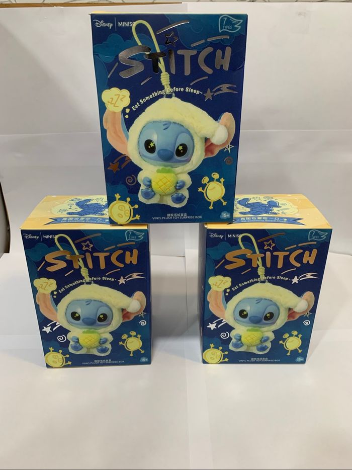 Lot de 3 figurines Labubu Stitch - The Monsters x Disney
