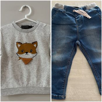 Ensemble - Sweat renard + Jean souple