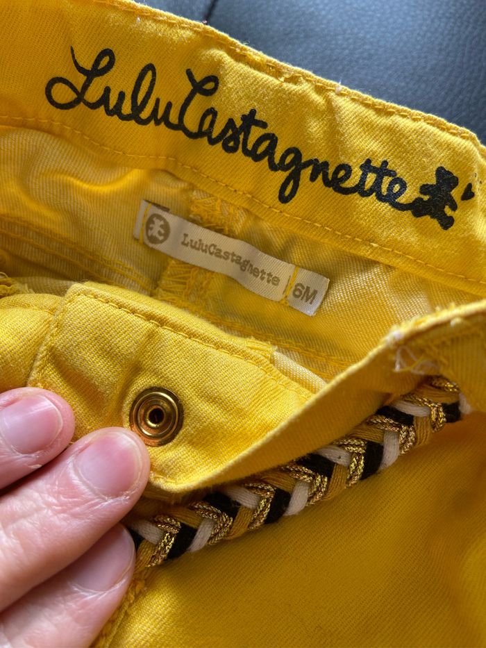 Magnifique pantalon jean jaune - photo numéro 4