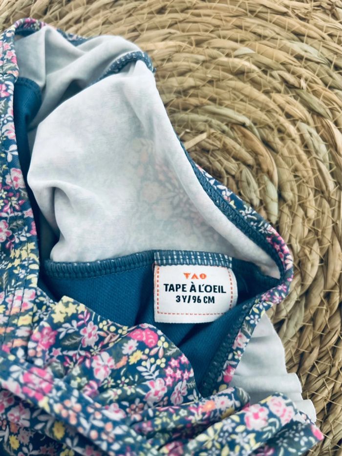 Maillot bain fille 3ans tao motif fleurie liberty - photo numéro 4