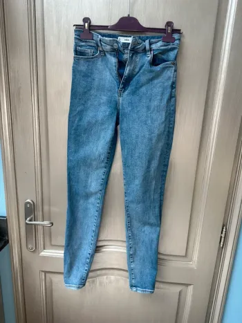 Jean bleu mango taille haute 36