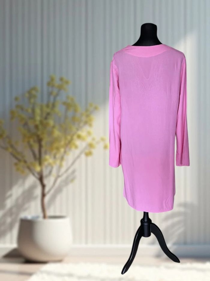 Tunique légère brodée rose fuschia – taille M - photo numéro 2