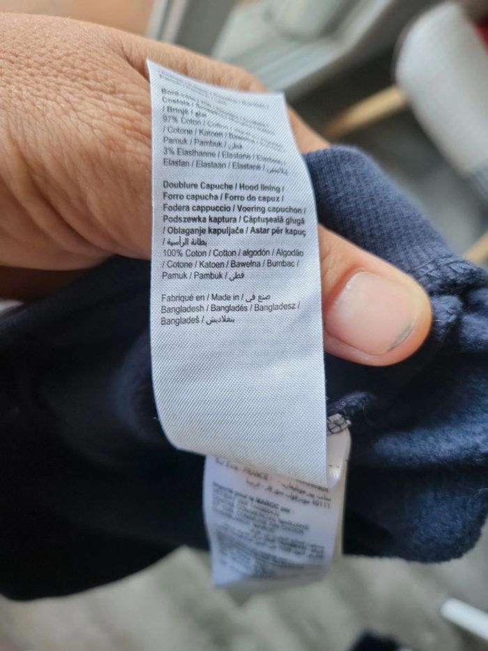 Gilet inscription "Nice day" 18mois bébé gemo comme neuf - photo numéro 4